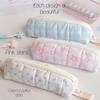 Multifunctional Pencil Case Lattice Stationery Bag Aesthetic Pencil Bag  School