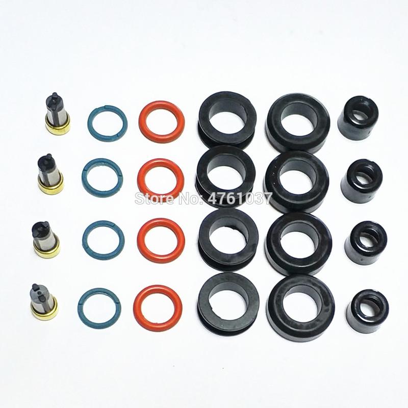 4 Sets Fuel Injector Repair Kit for Parts#23250-28080 1001-87F90 for Toyota 1ZZFE 2ZZGE Engine (AY-RK112)