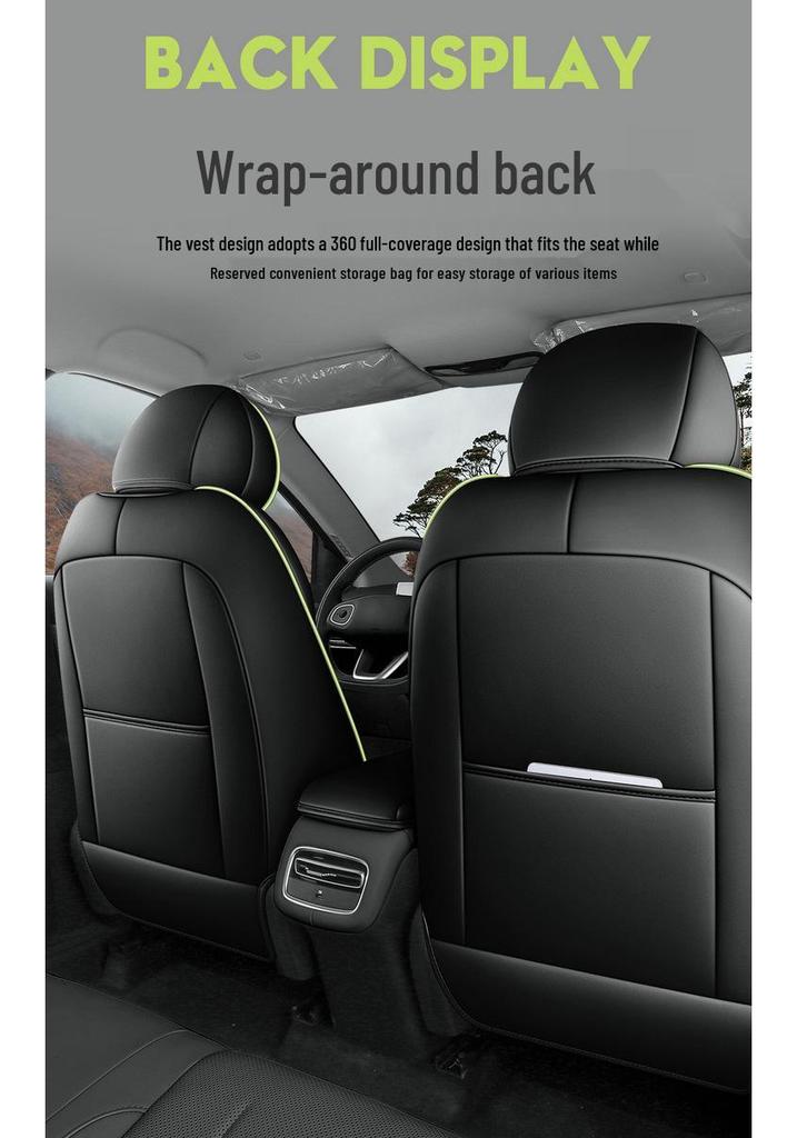Changan Qiyuan Q05 Leather Car Seat Cushion - Fits 26 Models, All-Season, Universal Five-Seater Cover