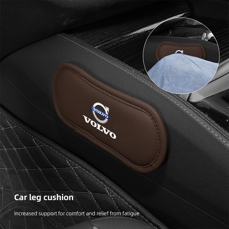 Car Interior Leg Knee Rest Cushion Leather Pads Accessories For Volvo ES90 EC40 EX40 EM90 XC90 V90 V60 XC60 V40 S80 S60 S90 C40 VB0