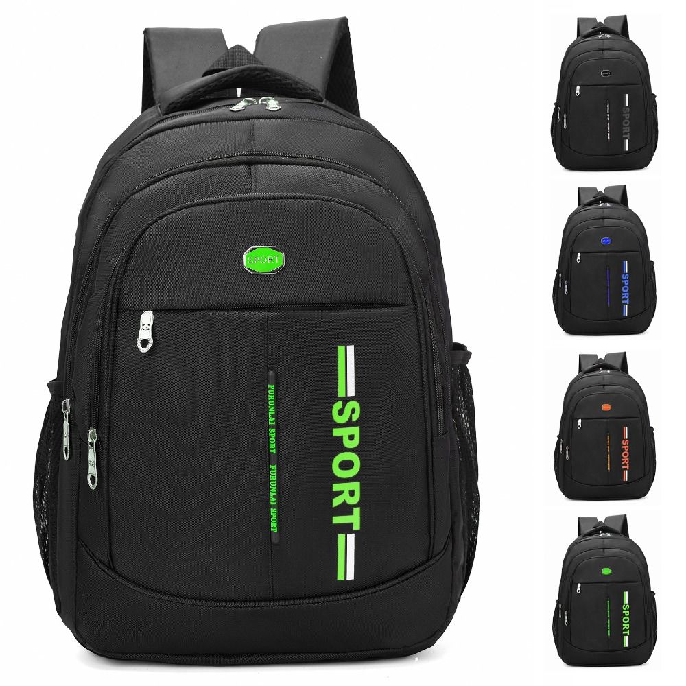 Universal Ergonomic Men Backpack Wear Resistant Large Capacity Business Backpack Casual Style Oxford Cloth Computer Bag Hiking