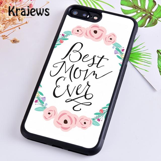 Krajews Best Mom ever In The World Phone Case Cover For iPhone 17 Air 16 15 14 plus 11 12 13 pro max coque Fundas