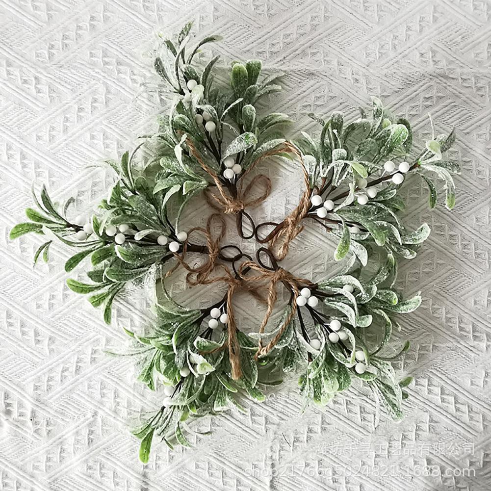 Artificial Mistletoe Christmas Tree Pendant Hanging Bouquet Christmas Decoration Fake Vine Botanical Themed Decorative Ornaments