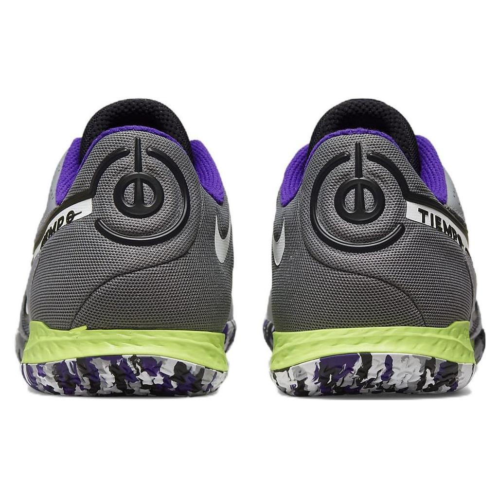 Nike React Tiempo Legend 9 Pro IC Indoor Soccer Shoes Unisex Soccer Shoes Gray Purple DA1183-017