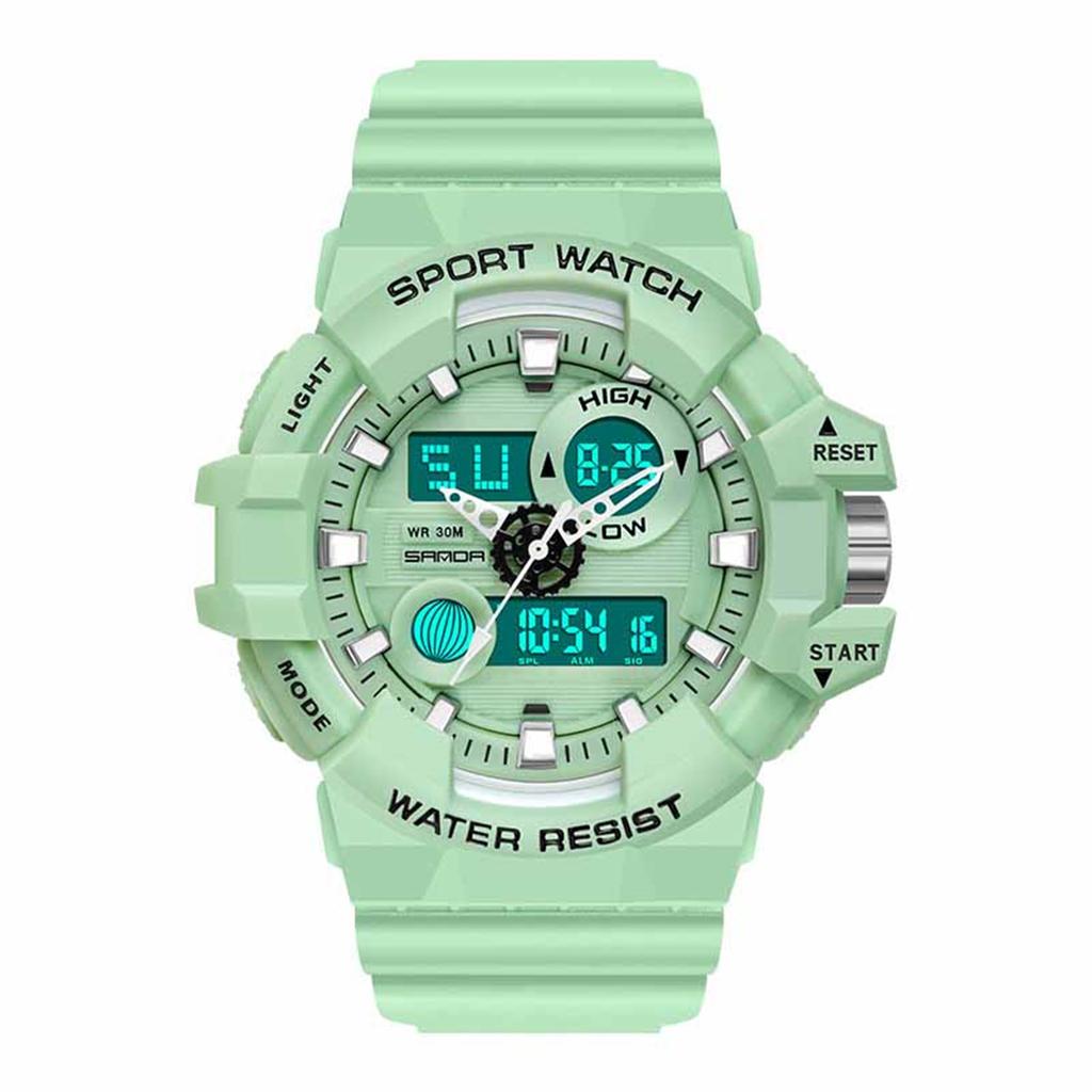 Men's Waterproof Luminous Running Alarm Clock Watch