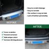PIUGILH Rear Bumper Protector Guard Trim Cover Compatible with 2020 2021 2022 2023 Land Rover Defender, Scratch Resistant Trunk Door Entry Guards,