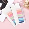 Morandi Color Page Markers Index Sticker Tabs with Built-in Scale Ruler, Transparent Portable Ruler Set PET Markers, Compact Writable Book Labels for