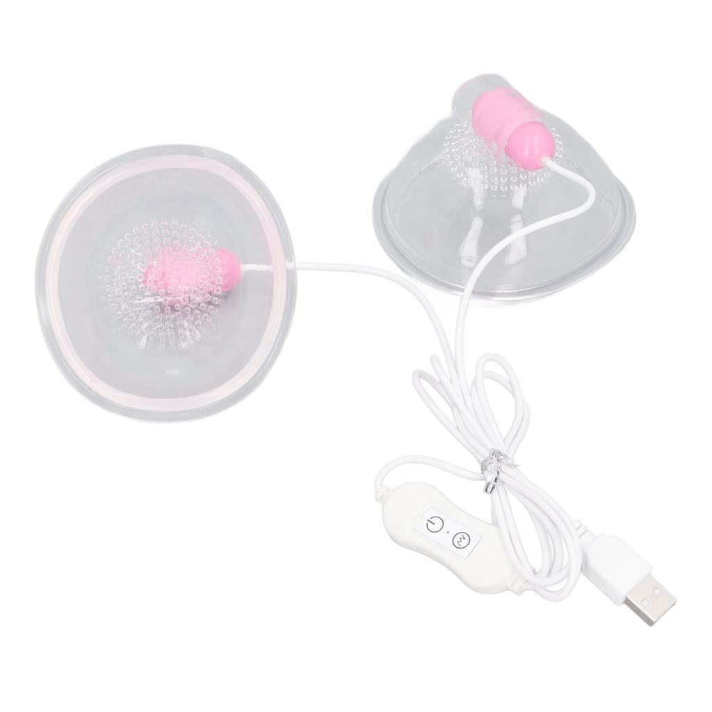 Elektrisk brystmassasjeapparat Vibrasjon Juster Styrke Fremme Sirkulasjon Brystmassasjemaskin USB-plugg