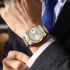 POEDAGAR Luxury Fashion Men Wristwatch Date Waterproof Luminous Man Watch Stainless Steel Business Quartz Men's Watches Gift+Box