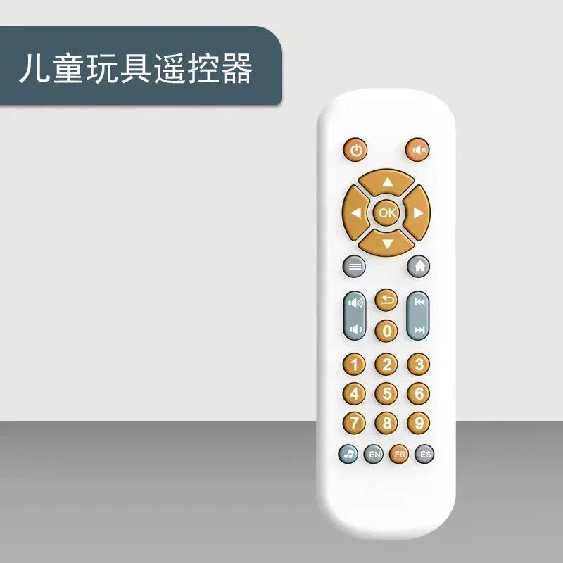 Non-Toxic Infant Simulation Tv Remote Control Toys With Music And Light Musical Baby Toy Sensory Remote Kid Baby Toys For 1 2 3 Year Old