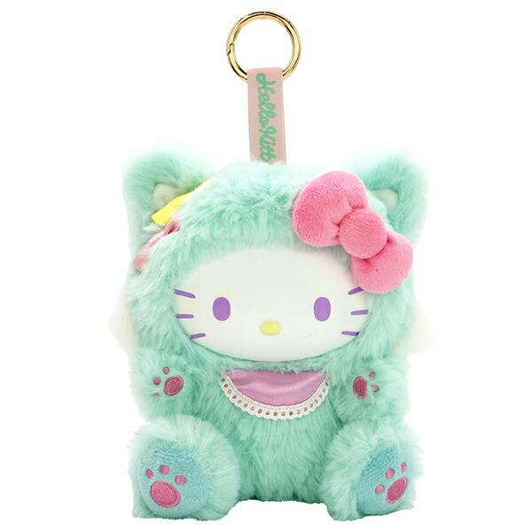 Sanrio Hello Kitty Fine Face Cat Mint Mascot Plush