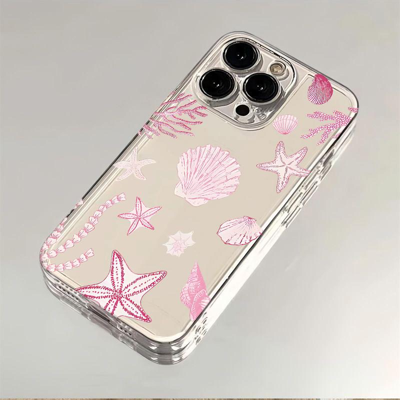Seashells Starfish Phone Case for iPhone 17 Air 16 15 14 13 12 11 Pro Max Plus Mini X 8 7 Transparent Cover Fundas Accessory