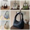 Portable Large Capacity PU Hobo Bag Solid Color Korean Style Shoulder Bag Handbag Fashion Design French Style Handbag Shopping