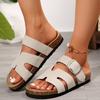 Summer Fashion Suede Slippers With Arch Support Outdoor Classic Adjustable Buckle Beach Slide Women's Cork Clogs Sandals