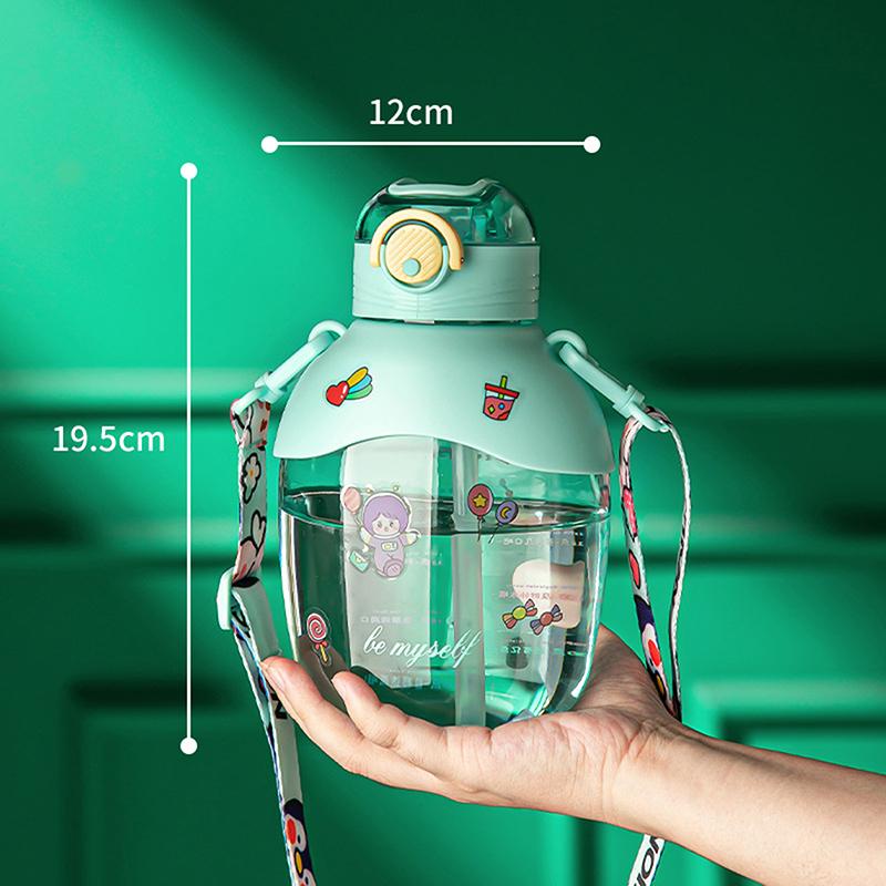 

850 мл большая емкость термостойкая соломенная чашка детский студенческий чайник большая емкость большая чашка для живота зелёный