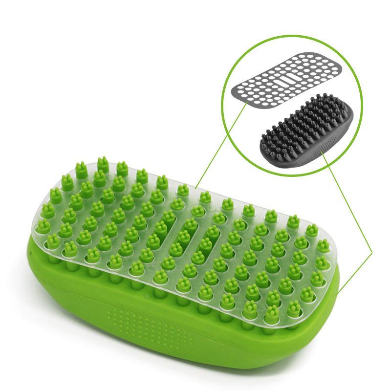 Pet Bath Brush Dog Bath Massage Comb Cleaning and Grooming Tools Cat Hair Removal Brush To Remove Floating Hair