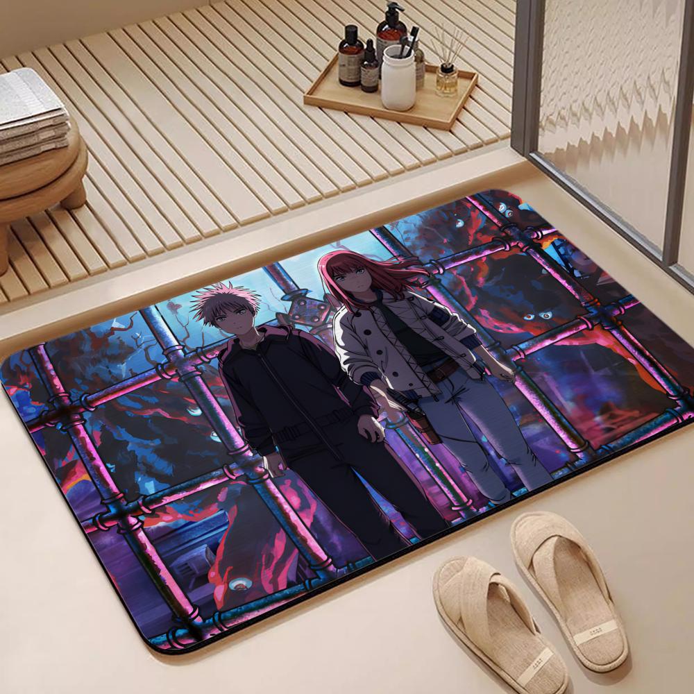 Anime H-Heavenly D-Delusion Floor Mat Diatomite Bath Mat, Quick Dry, Absorbent, Multi-Scene Mat