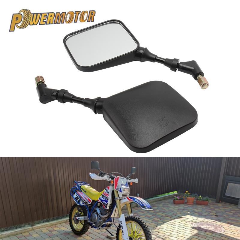 

Аксессуары для Suzuki DR 650 350 200 250 DRZ400, зеркало заднего вида для мотоцикла, 2 шт., 8 мм, 10 мм, мопед, скутер, грязевой питбайк