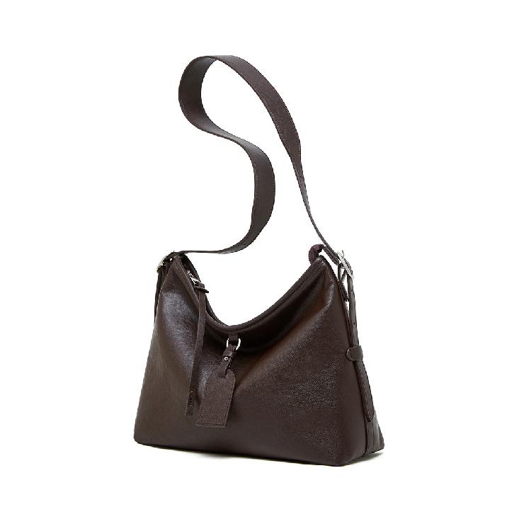 Vintage Large Capacity Single Shoulder Women's Bag 2025 New Lazy Style Top Layer Cowhide Tote Bag Genuine Leather Versatile Crossbody Bag