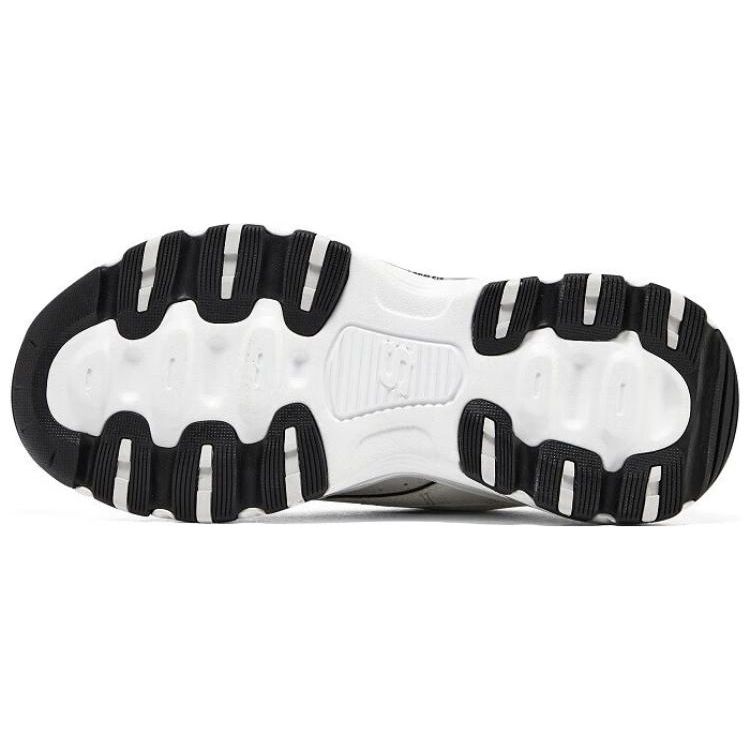 Skechers Arch Fit DLites Fabric Fashion Casual Comfortable Versatile Low Top Dad Shoes Women sneakers Black White 149805-WBK