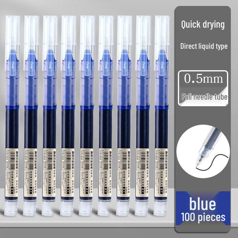 Xuedele Sneldrogende Balpen: Gelinkt, Zwarte/Rode Opties, Volledige Naaldpunt, Op Waterbasis.