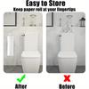1Pcs Iron Wall Mounted Bathroom Kitchen Organizer No Drill Paper Towel Holder Hanging Tissue Rack for Toilet Vanity Storage