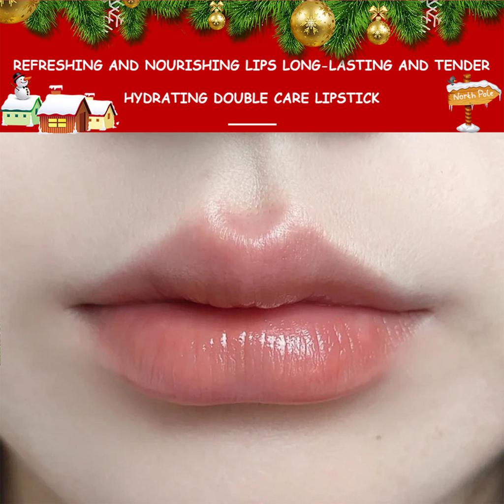Weihnachts-Lippenbalsam-Geschenkset, 3 Fruchtgeschmacksrichtungen Feuchtigkeitsspendender Lippenbalsam für trockene, rissige Lippen, mit exquisiter Verpackung, Lippenpflege-Geschenke für Frauen und Männer
