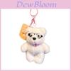Plush Bear Keychain With Glasses For Kids And Teens Collectors