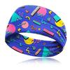 Retro Fashion Print Breathable Sports Headband for Travel, Parties, Yoga, and Running