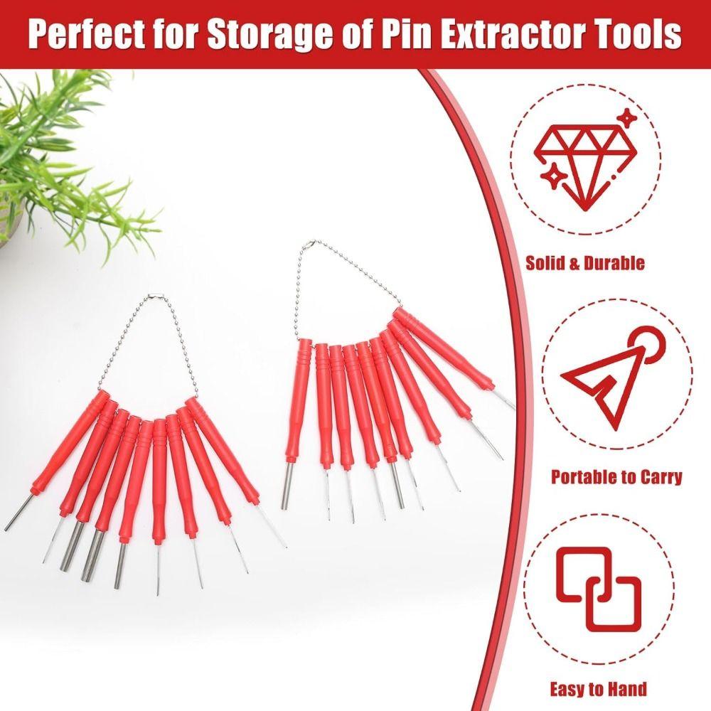 Kit de Herramientas Manuales para Extracción de Pines 30 Piezas/set Herramienta Reutilizable para Extracción de Conectores de Pines Kit de Reparación