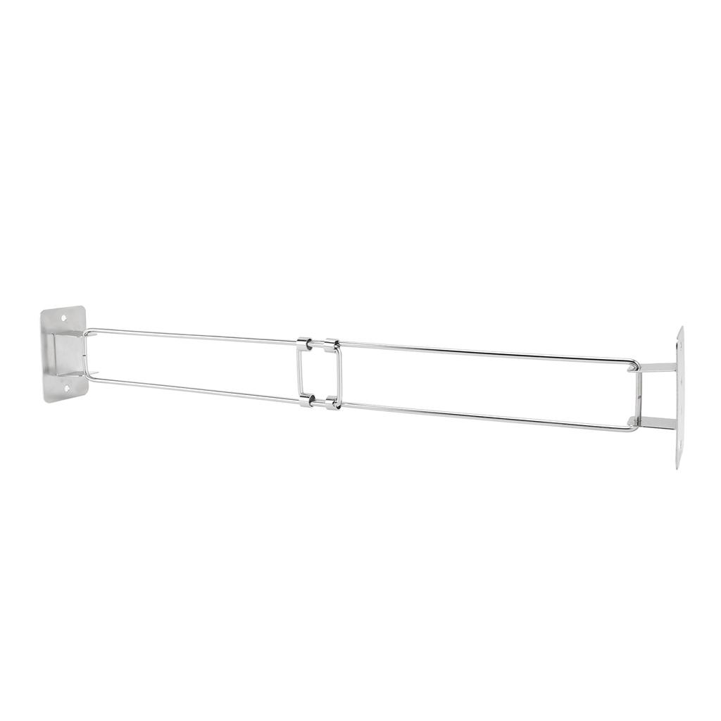 RV Shower Corner Storage Bar 195 to 345mm Adjustable Stainless Steel Rod for Corner Shelves In Camping Vehicle Trailer