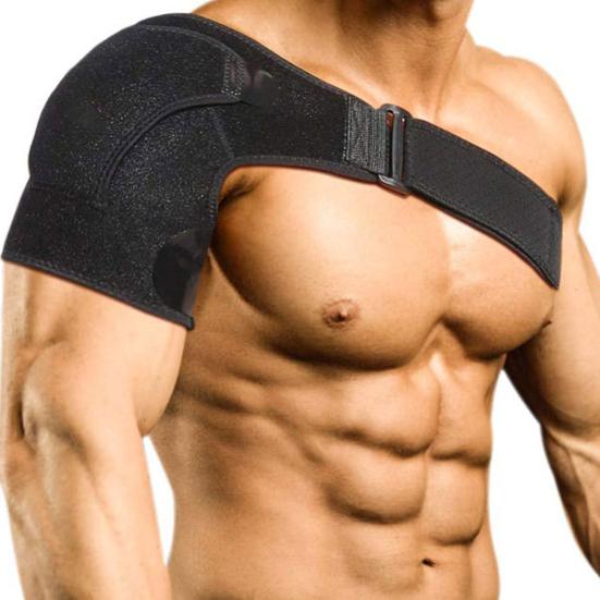 Compression Shoulder Brace Soft High Elastic Adjustable Pain Relief Shoulder Strap Workout Rotator Cuff Support Brace