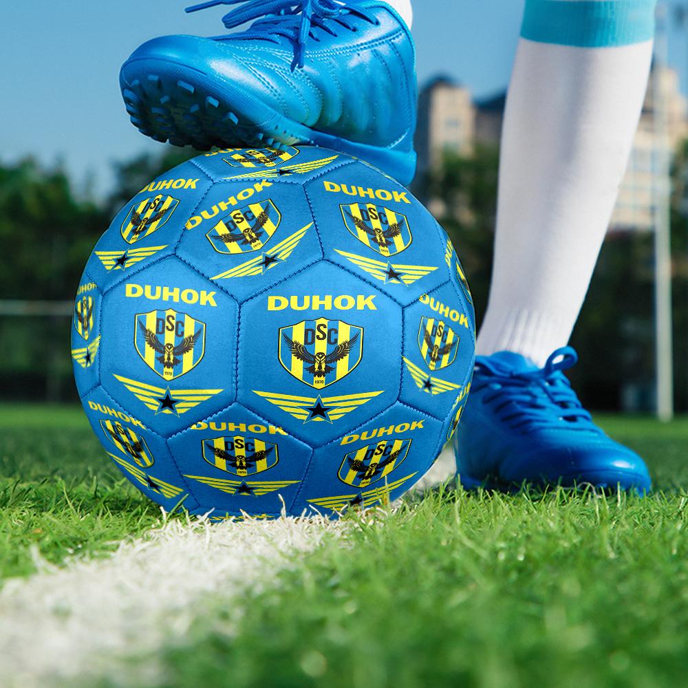 Duhok Sports Club Emblem Size 5 Soccer Ball,Indoor/Outdoor Suitable for Training Matches Tournaments Practice Games Perfect Gift for Fan