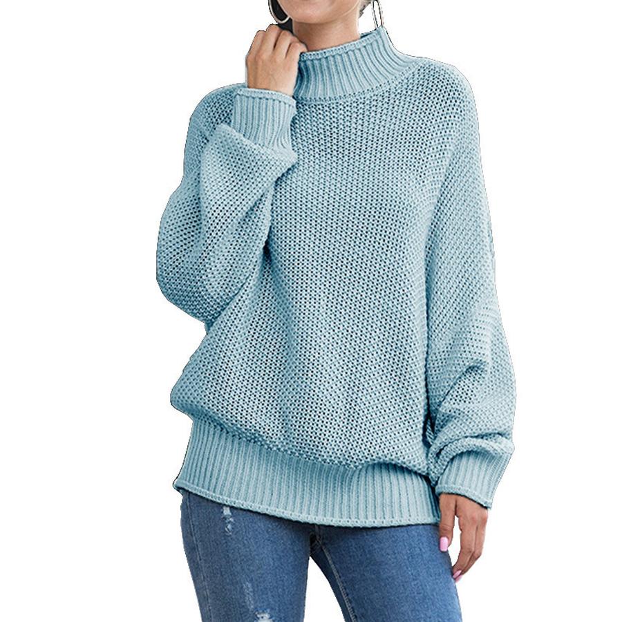Pull tricoté pour femme, pull-over, tricot, femme, pull-over, confortable, hiver, automne, surdimensionné, décontracté