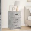 Nachttisch Betongrau 38 x 38 x 66 cm Spanplatte