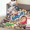 Cute Crayons Shin-chans Blanket Quality Super Soft  Throw Blanket Winter Boy Girl Bedroom Aesthetic Bedspread
