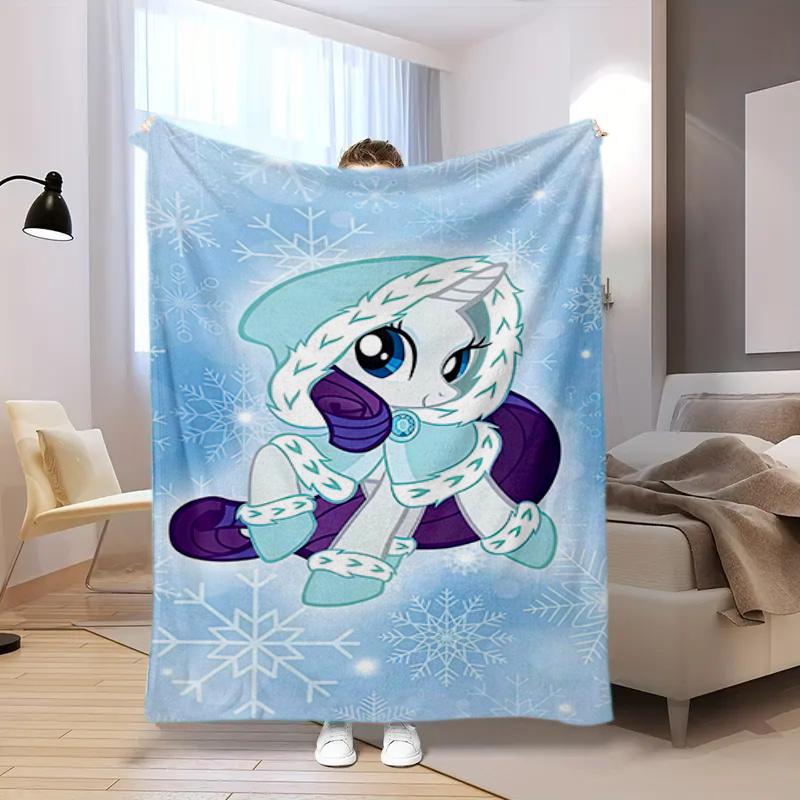 Rarity Little Pony Blanket Suitable All Seasons Soft Comfortable Sofa Office Home Blanket Holiday Gift Blanket Suitable For All Seasons Blanket