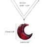 Blutmond Sichelmond Anhänger Halskette Schlüsselbein Kette Halskette Statement Schmuck