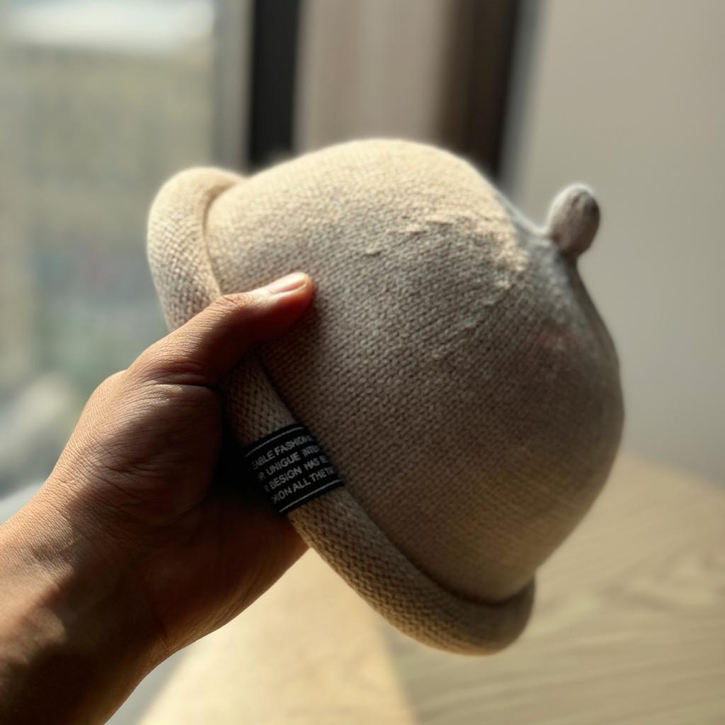 New Curled Wool Landowner Hat for Women in Autumn and Winter Warm Knitted Melon Skin Hat Japanese Street Fashion Pacifier Hat for Men