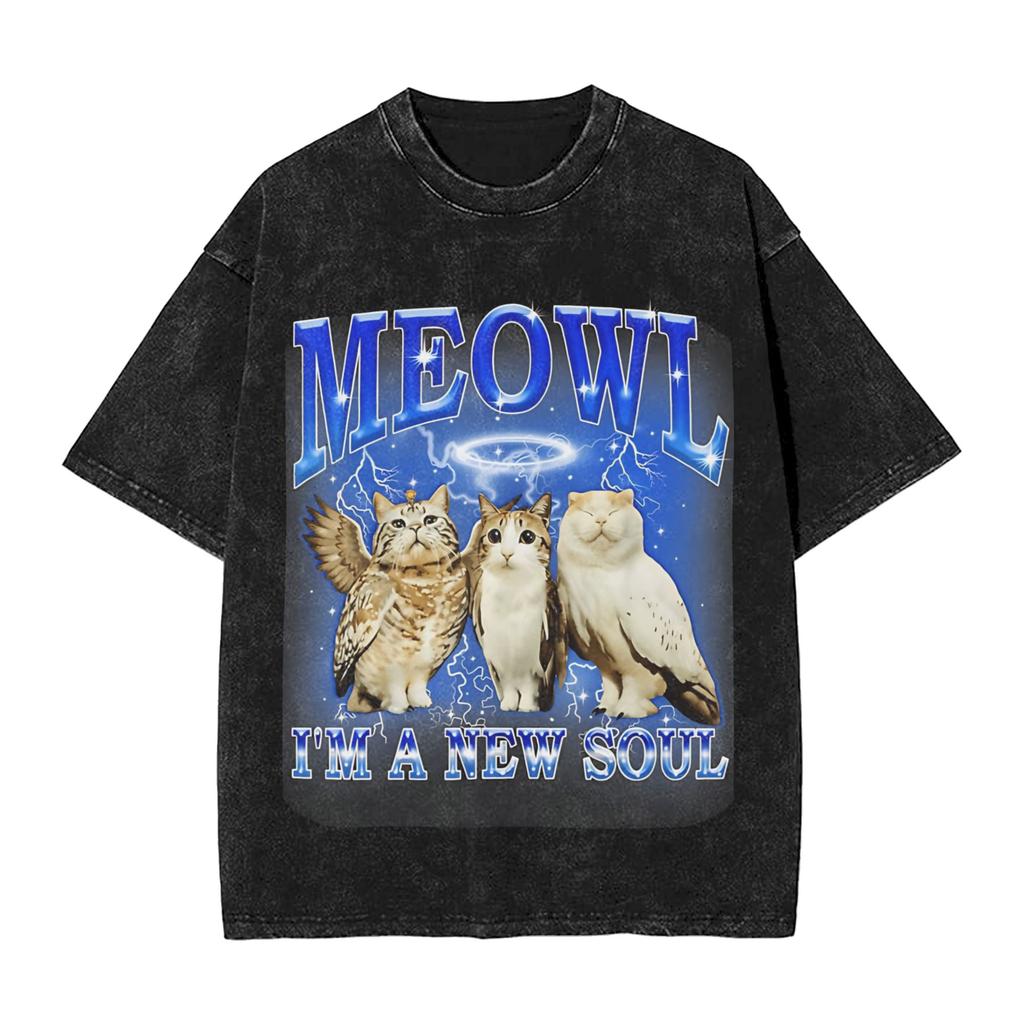 Meowl I Cant Take It Anymore Tshirt Men Crazy 100 Cotton Tee Shirt Crewneck Short Sleeve T Shirts Summer Clothing
