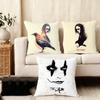 TThe CCrow Movie Cushion Cover Plush Fabric Soft DoubleSided Printed Sofa Warm Winter Home Child Gift Pillow Case