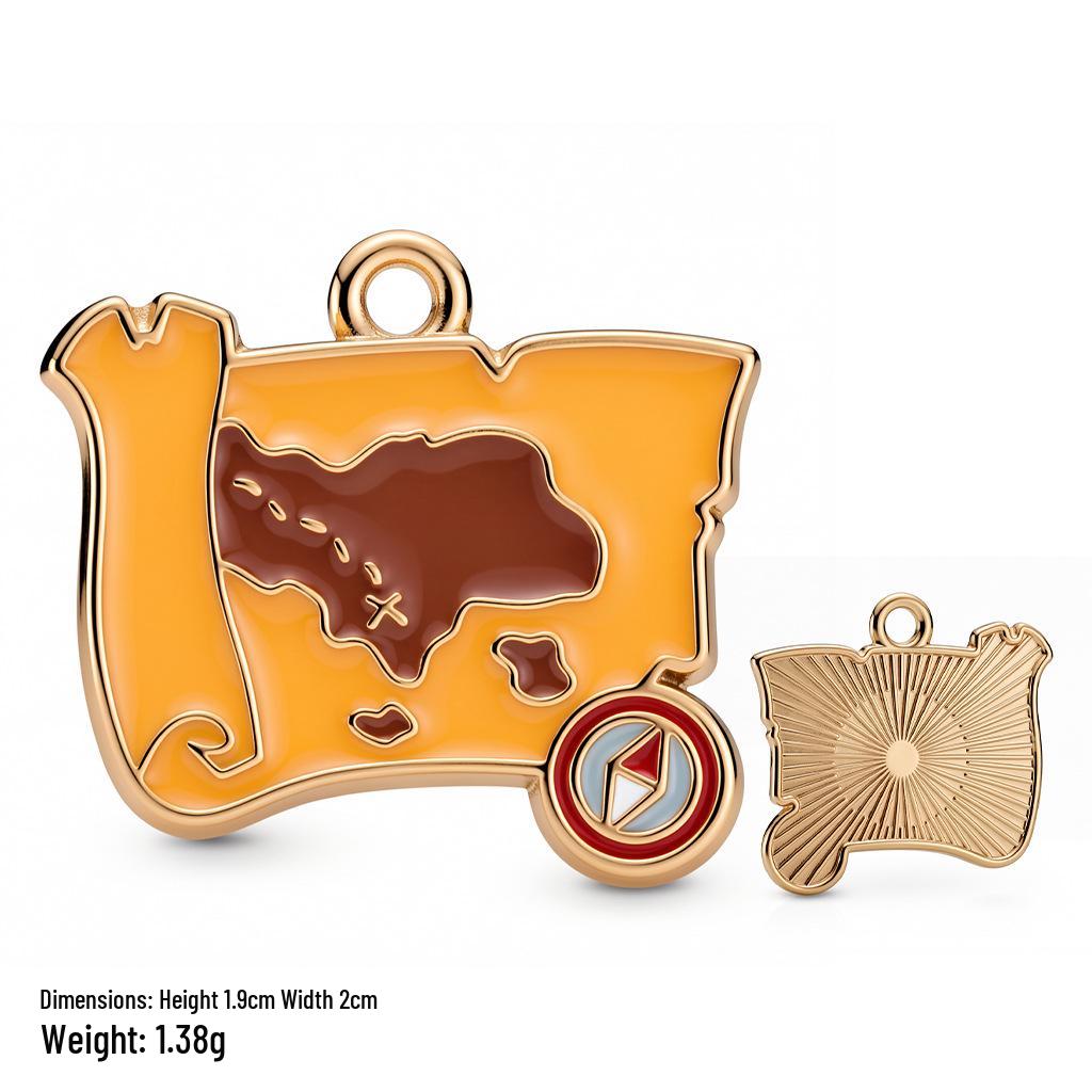 Pirate Series Enamel Cartoon Charms for DIY Bracelets, Necklaces, and Keychains