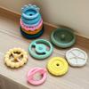 Color Kids 1Set Silicone Stacking Blocks Teether Toy BPA Free Soft Building Montessori Baby Toys 0-12M Safe Chewing Toy