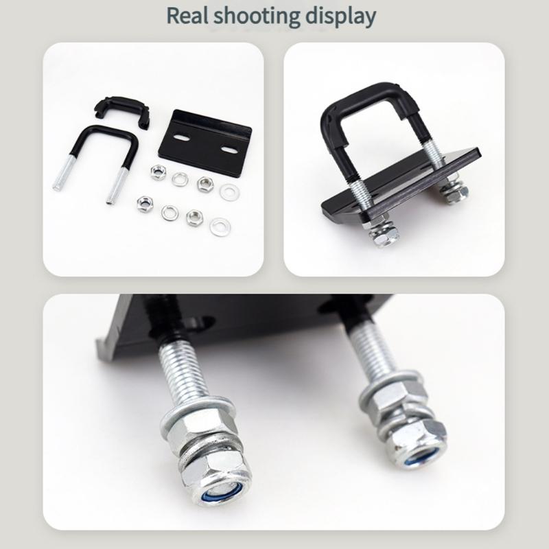 Quick Install U Clamp Tow Bar Stabilizer Anti Rusts Metal Construction Tightener Tool for Multiple Vehicle Compatibility