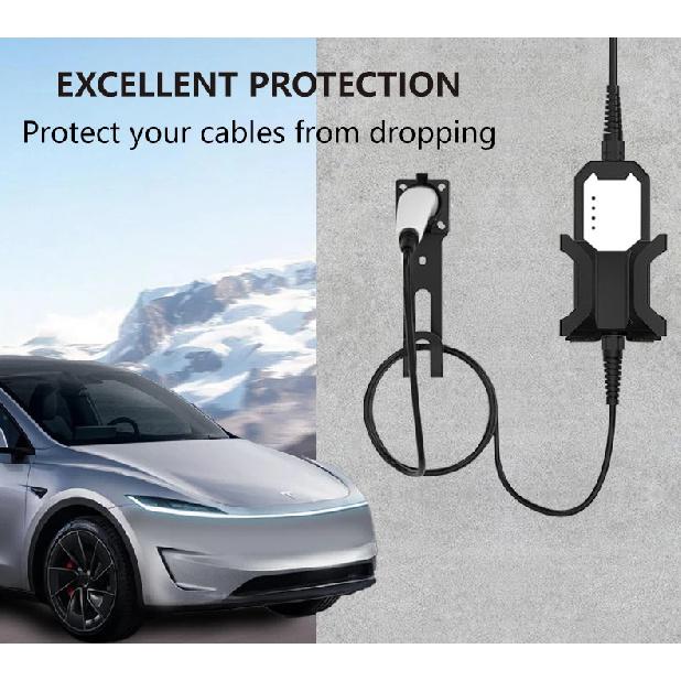 EV Charger Cable Wall Mount Holder For Tesla Model 3 Y 2025 Accessories Charger Holder Connector Bracket For Model S X 2024
