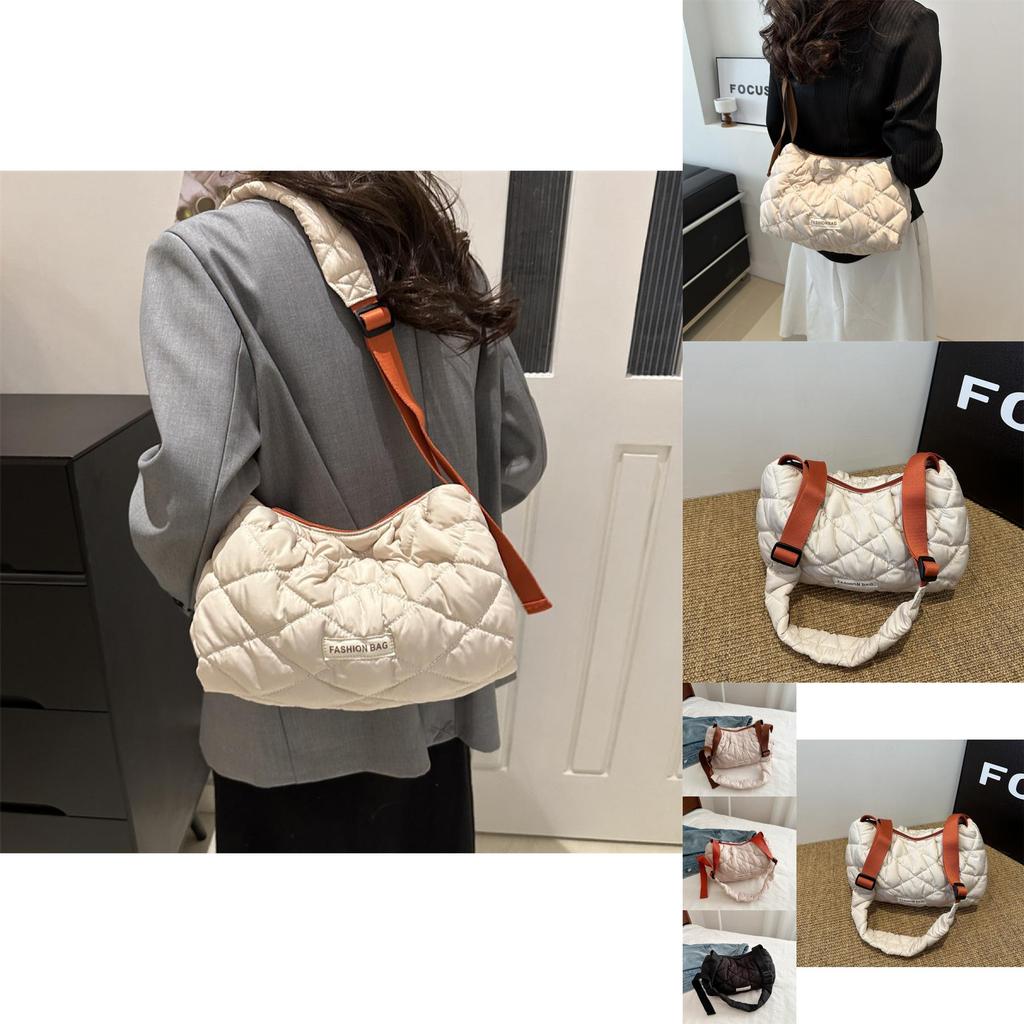 Trendy Vintage Inspired Diamond Textured Handbag Versatile Everyday Tote Bag For Casual Outfits