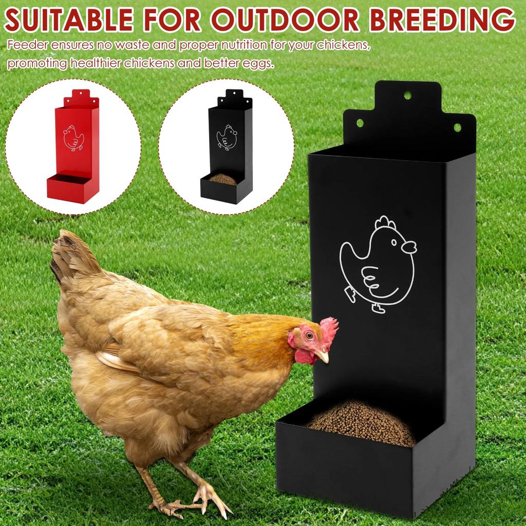 2 Pcs Hangable Chicken Feeder Oyster Shell Hen Feeder Large Capacity farm Poultry Food Grain Dispenser feeding watering supplies