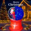 5.91FT Inflatable Santa Snow Globe Toy Xmas Yard Lawn Party Decoration Festive Gift LED Lit Christmas Supplies Home Ornament