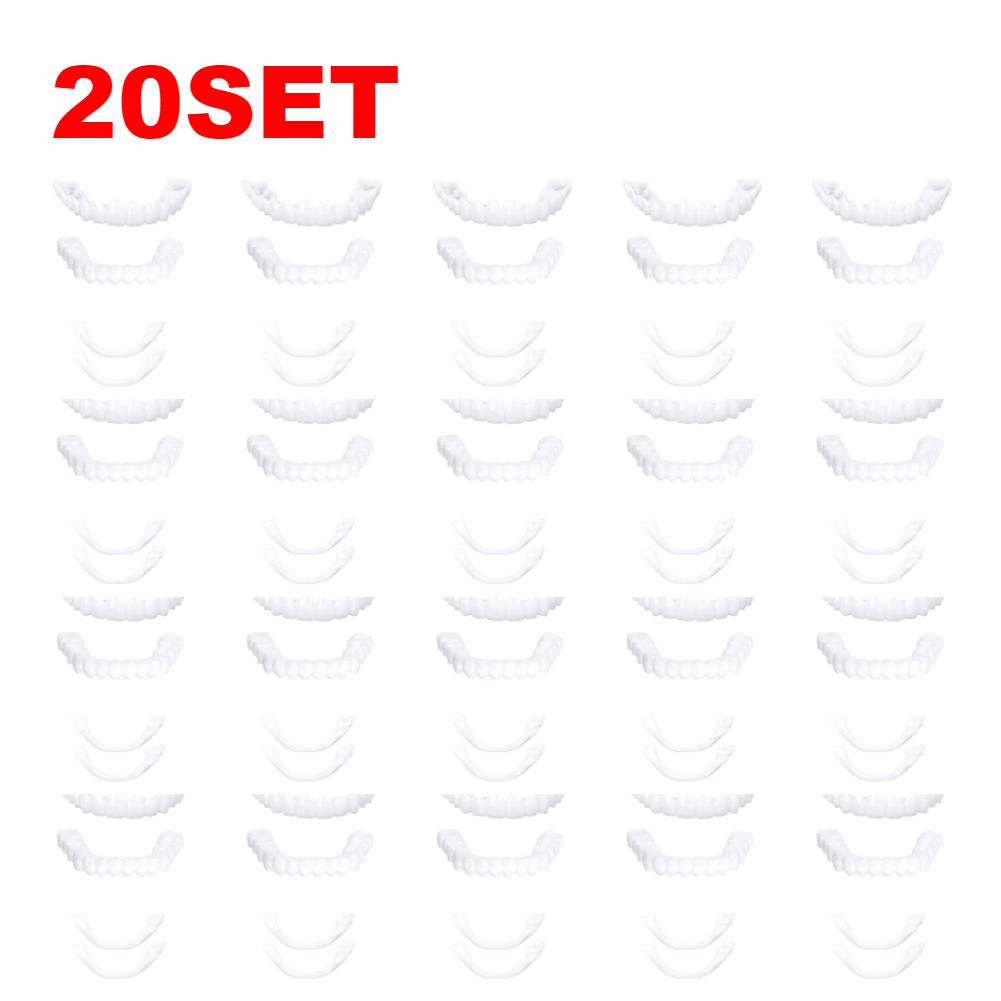 1 Pairs Dentures Teeth Denture Care Temporary Teeth Upper False Tooth Cover Snap
