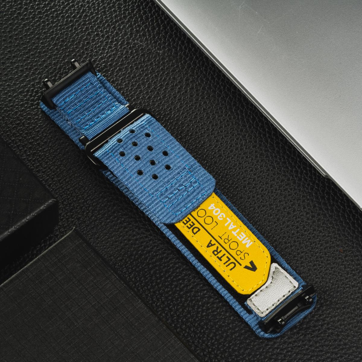 

Новий Нейлоновий Ремінець для Huami Amazfit T-rex 2 3 Ultra Браслет для Amazfit T-rex Pro Tyrannosaurus Ремінець Заміна Браслета Correa For Amazfit T-Rex 2 синій